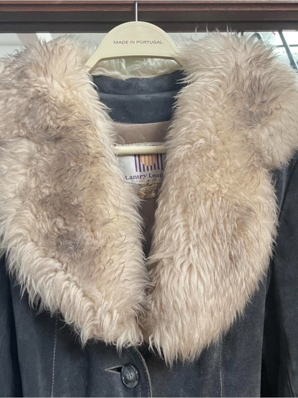 Vintage 70s Fur & Suede Coat - Picture 4 of 5
